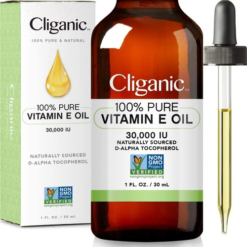  Cliganic 100% Puro Aceite De Vitamina E Para Piel, Cabello Tipo de envase Dosificador