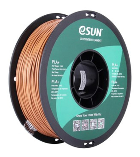 Esun pla+ filamento 3D de 1.75mm y 1kg light brown