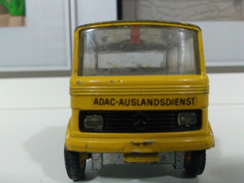 Miniatura Siku Caminhão Mercedes 608 Plataforma Guincho Adac