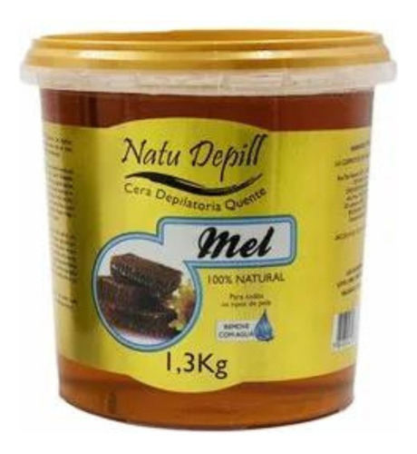 Cera Depilatória Quente Natu Depill Mel 1,3kg