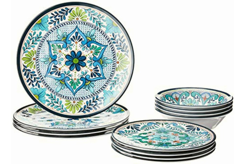 Certified International Talavera Melamine 12 Pc Dinnerware