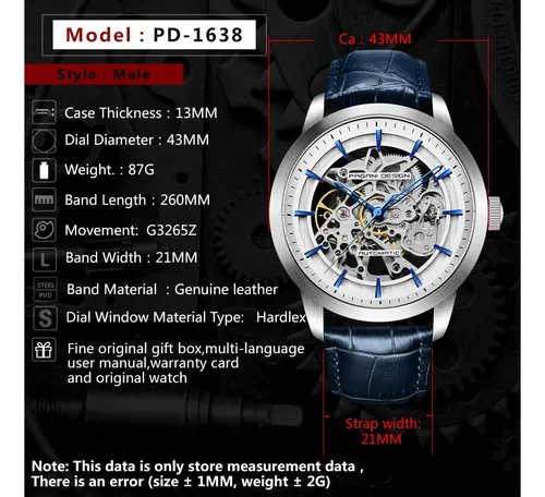 Reloj Automático Para Hombre Rollstimi Pagani Design 2024, E