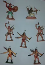 Comprar Índios Forte Apache Gulliver - Lote Com 7 Figuras - Antigos 