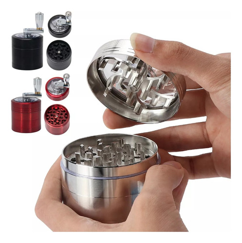 Grinder Metalico Para Hierba Especias 63mm Con Mango