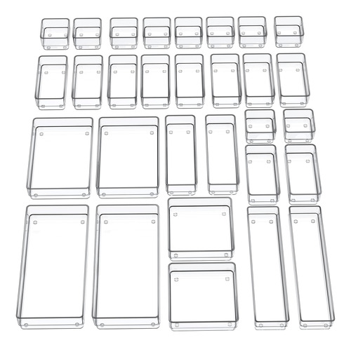 Smartake Organizador De Cajones De 30 Piezas Con Almohadilla