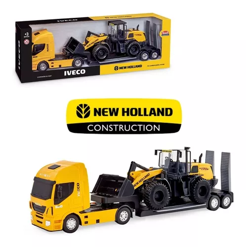 Caminhao Brinquedo Iveco Hi-way Pa Carregadeira New Holland