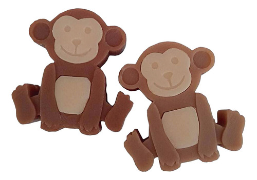 Molde Forma Silicone Macaco Lembrancinha 2cav. Ib-337