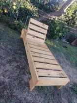 Comprar Reposera Camastro Madera Con Colchoneta 