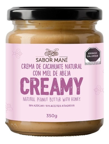 Sabor Maní - Crema De Cacahuate Con Miel Creamy 350g