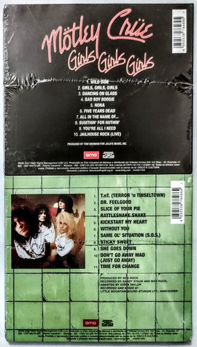 5 Cds Mötley Crüe: Discografia 81 A 89 - Crücial Crüe (2022)