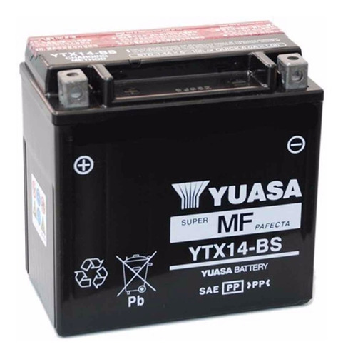 Bateria Moto Yuasa Original Ytx14-bs Ytx14 Avant Motos