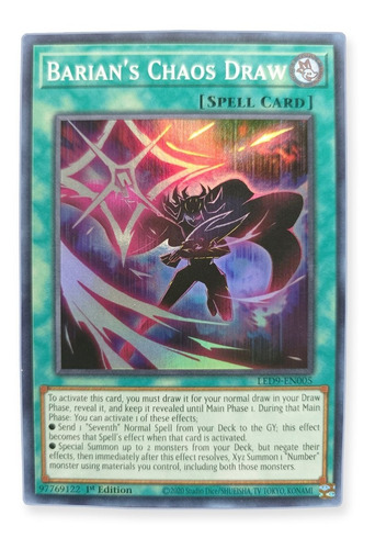 Yugi-oh! Barian's Chaos Draw Led9-en005 Super
