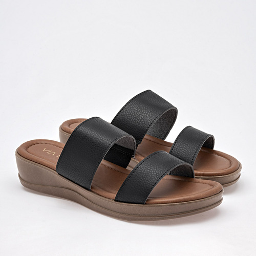 Sandalia Via Moda Negro Aldara