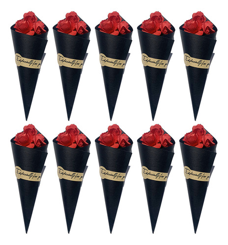 Caja De Regalo Con Arreglos Florales En Forma De Rosa, 10 Un