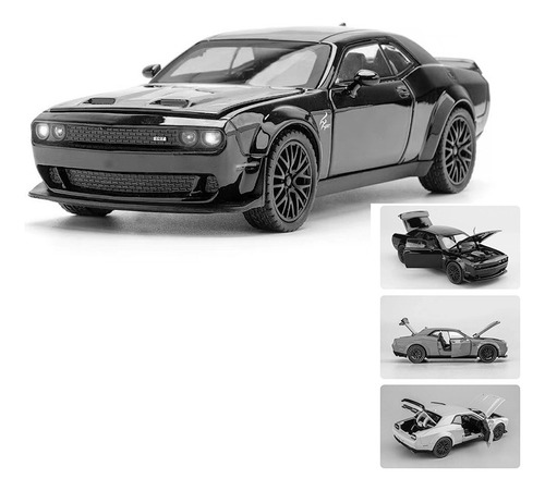 1:32 Dodge Challenger Srt Miniautos Colección Regalos Base-b