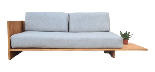 Sillon Sofa Cama Madera Pino Con Mesa A Pedido 240x100