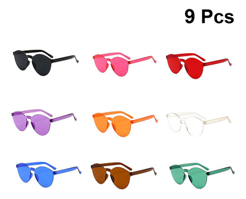 Imagen 1 de 8 de 9 Gafas De Sol De Moda Color Gelatina Glas Transparentes