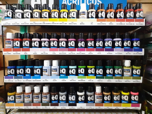 Imagen 3 de 6 de Set X10 Pinturas Acrilicas Eq Arte 50cc A Elección