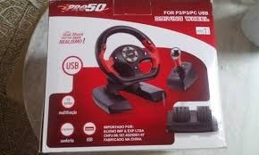 Volante Com Câmbio E Pedal Compatível Ps2 Ps3 Pc Dualshock