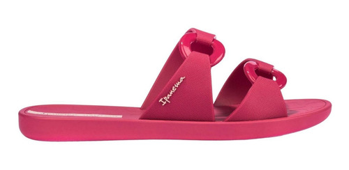 Imagem 3 de 5 de Chinelo Ipanema Feminino Slide Rasteirinha - Rosa E Preto