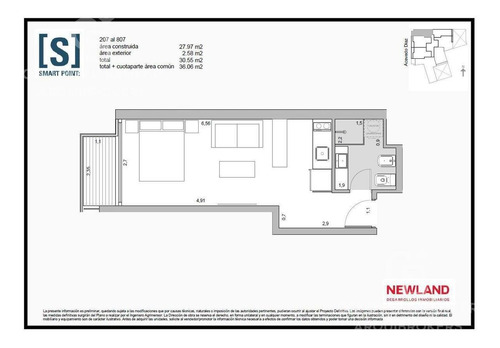 Apartamento Monoambiente En Venta En Tres Cruces
