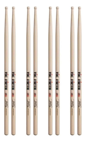 Kit 4 Baqueta Vic Firth Tony Royster Jr. Ponta De Madeira