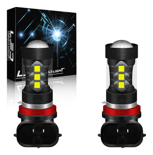 Luz Antiniebla Superbrillante Led H11/h8 De Color Amarillo D