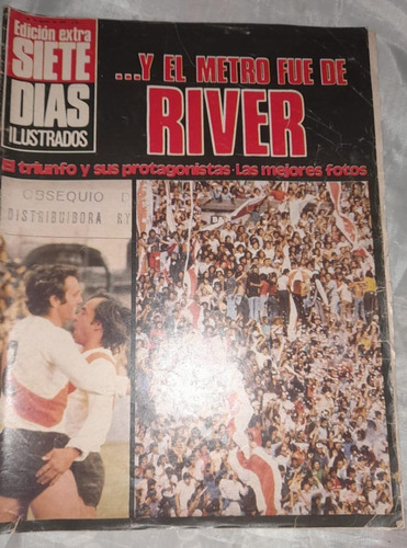 Revista Siete Dias  River Campeon - Ed Extra Año 1975 Leer