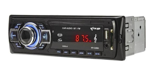 Som Automotivo Radio Knup Bluetooth Mp3 Usb Sd Controle Remo