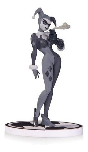 Estátua Harley Quinn Dc: Blanco Y Negro