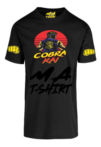 Playera Cobra Kai + Sticker Para Auto M3