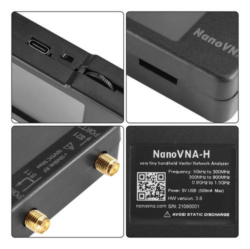 Analizador De Antena De Red Vectorial Nanovna-h, Pantalla