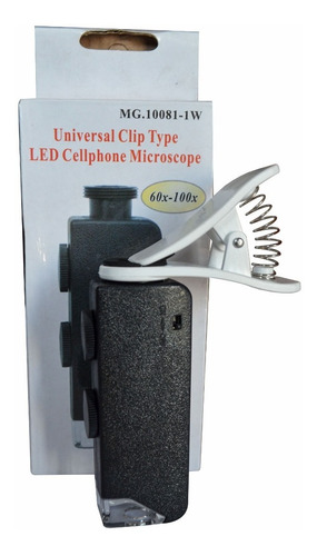 Lupa Microscopio Digital Celulares Universal 60-100x Led 