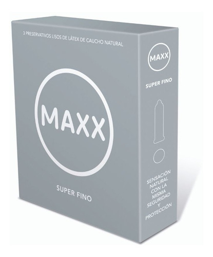 Preservativo Maxx Super Fino X 3 Un