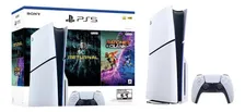 Imagen 2 del producto Consola Sony PS5 Slim Con Disco + 2 juegos 1TB Standard color blanco 2024