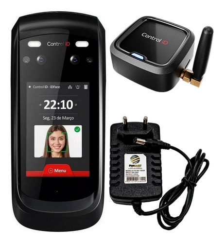 Controle Acesso Facial Idface Pro C/ Wi-fi 4g E Fonte 2a