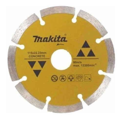 6 Disco Diamantado Segmentado Makita 115mm (4 1/2) Concreto