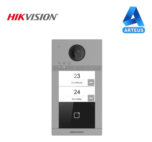 Hikvision Ds-kv8213-wme1 Frente Video Portero 2mp 2 Botones