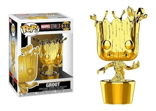 Funko Pop Original Groot Gold 378 Marvel Studio
