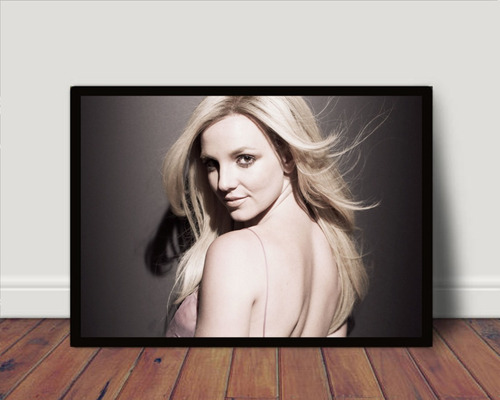 Quadro Decorativo / Poster C Moldura Britney Spears P4456