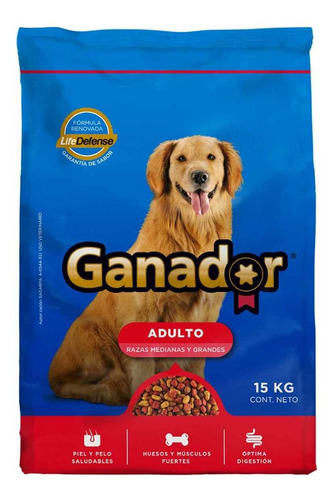 Alimento Seco Para Perro Ganador Original Adulto 15kg