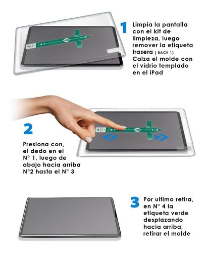 Mica Pantalla Para iPad 9 8 7 + Aplicador Teknet Templado