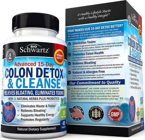 Colon Cleanser & Detox Cleanse 45 Cápsulas