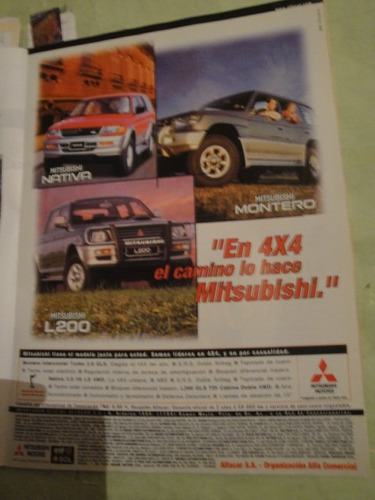 Publicidad Mitsubishi Nativa Montero L 200 Año 1999