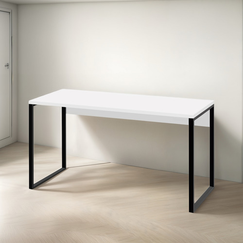 Mesa Computador Escrivaninha Branco Mdf Industrial 150x60