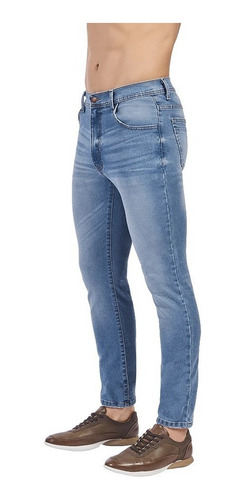 Pantalon Azul Skin Hombre Mezclilla Stretch 306-54 Cklass
