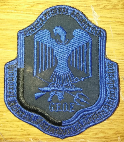 Parche Escudo De Brazo Policía Federal Argentina (Usado)