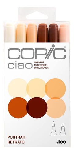 Rotuladores Ciao Copic Marker I6 Skin, Paquete De 6