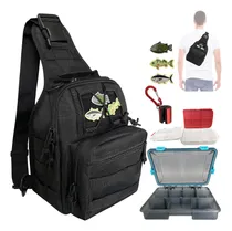 Comprar Mochila De Pesca Con 2 Cajas Para Aparejos Al Aire Libre