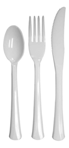 Set Cubiertos X70 Cuchara Cuchillo Tenedor Para Fiesta